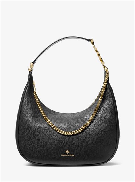 michael michael kors large pebbled leather shoulder bag michael kors|michael kors mercer small bag.